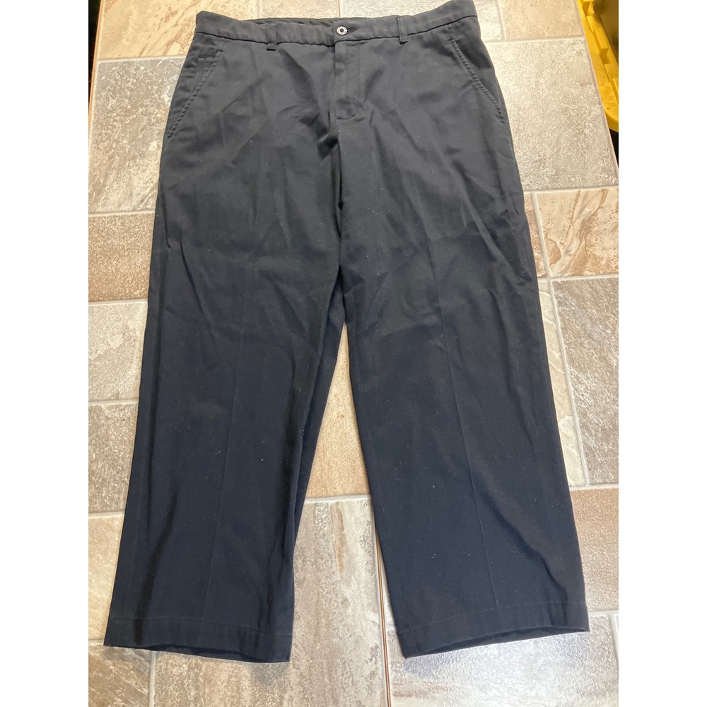 UNLISTED Kenneth Cole Production Black Flat Front Dress Pants Size 36x29